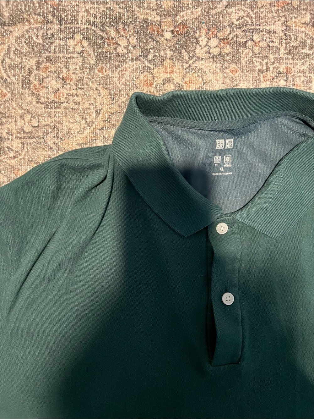 Uniqlo Men’s Forest Green Polo Shirt